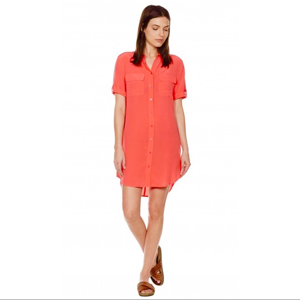 EQUIPMENT FEMME "Slim Signature" Silk Shirtdres